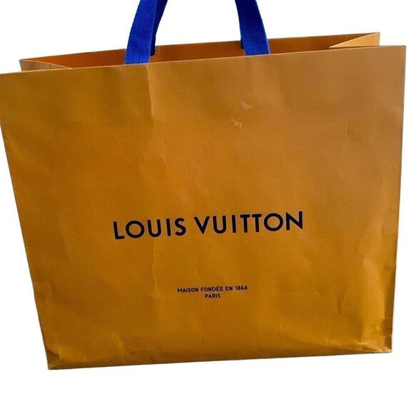 Louis Vuitton Medium 16”x13” Empty Paper Shopping Tote - Replacement Gift Bag - Picture 3 of 10